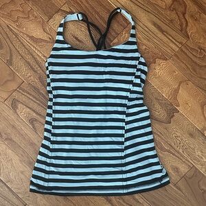 Striped Black and Purple Women's Tank Lululemon